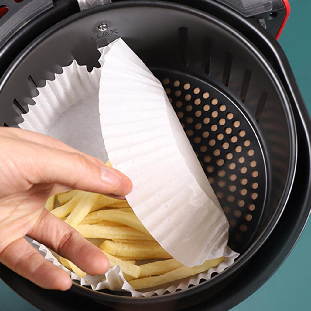 30pcs Air Fryer Paper Special Paper Food Grade Oil Absorbing Paper Barbecue Baking Silicone Oil Paper Non Stick Pot Pad