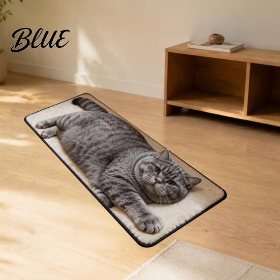 Non-slip Shower Carpet Cute Cat Shape Bathroom Rug 3D Simulation Modeling Soft Imitation Floor Mat Cashmere Absorbent Mat Decorative for Home Decor