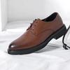 Simple Casual Shoes Men's Genuine Leather Shoes Soft Soles Comfortable Men's Business Shoes Office Formal Shoes Lace Up