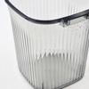 Luxury Trash Basket Plastic Dustbin Durable Stripe Garbage Container  Home Living Room