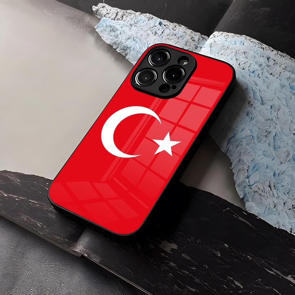 

Чехол для телефона Turk Wolf Turkey Flag для iPhone 15 13 14 16 12 11 Pro XS Max Plus Mini X XR SE2020 Закаленное Стекло Coque iPhone14