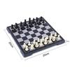 Medieval Folding Classic Chess Set With Chessboard 32 Pieces Gold Silver Magnetic Chess Portable Travel Games For Adults Kid Toy