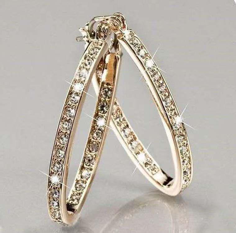 

Элегантные серьги-кольца золотого цвета - Идеальный подарок на день рождения девушки золотой