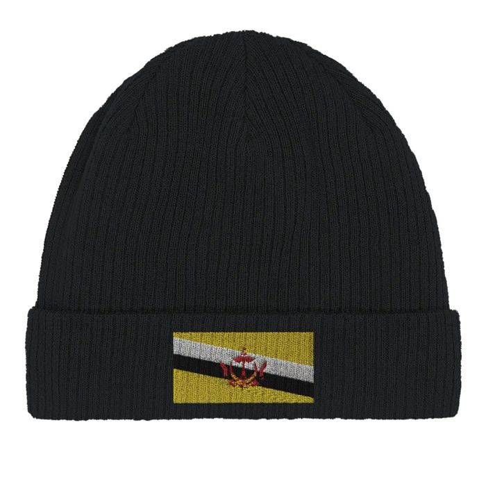 Bonnet Drapeau Brunei en Noir