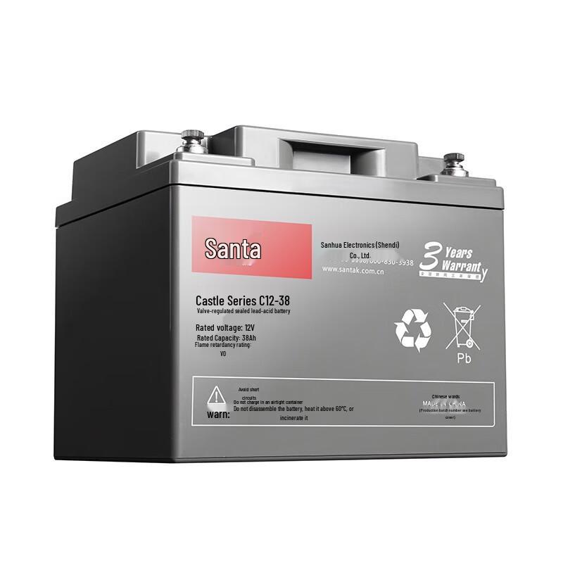 SANTAK C12-38 12V 38AH UPS Battery 12V