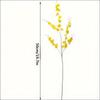 1Pcs Yellow Artificial Flowers Bouquet Orchid Fake Flower for Home Decor Garden Wedding Decoration Outdoor Flower Arrangement