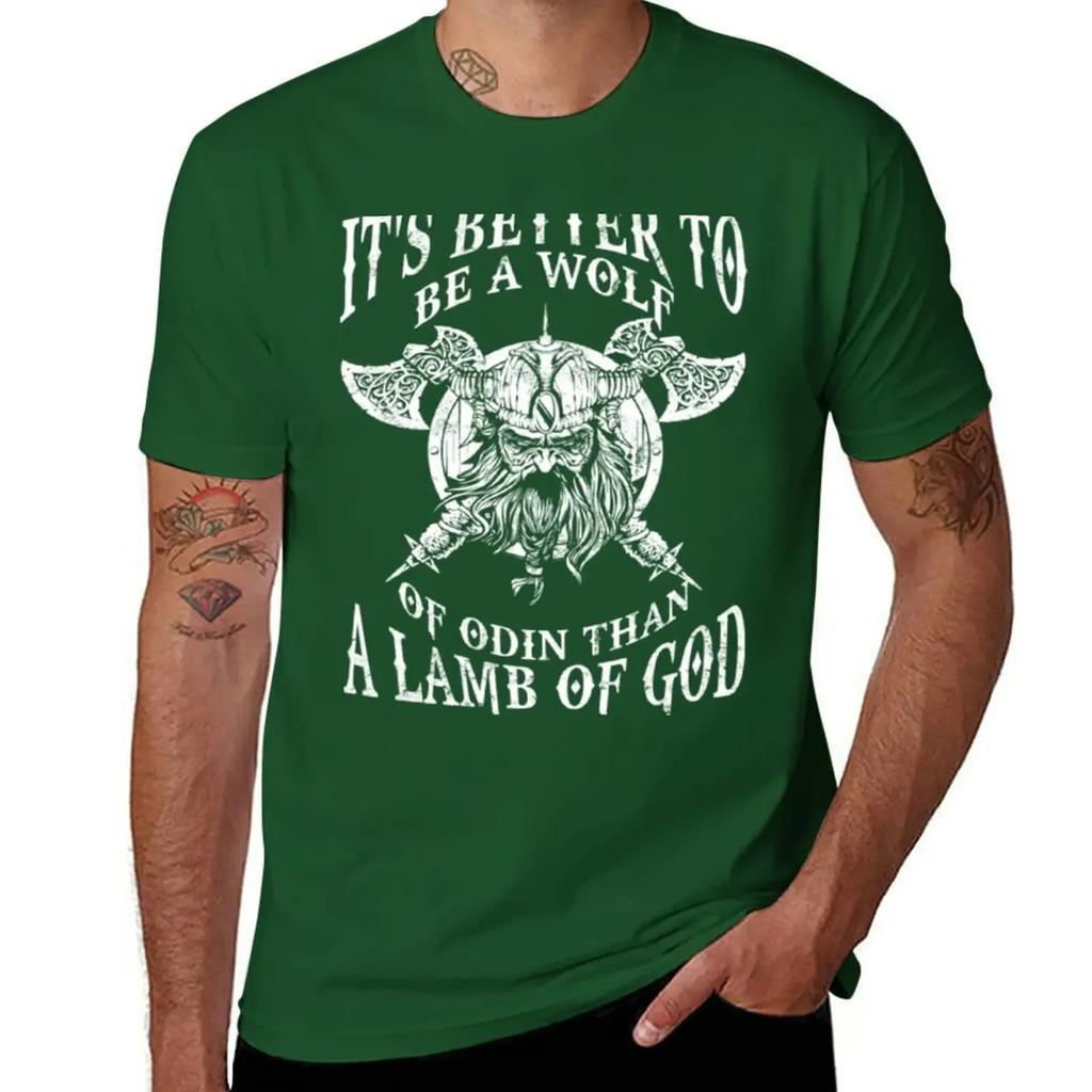 Be a wolf of Odin - Better than a lamb of God T-Shirt tees hippie clothes plain plain white t shirts