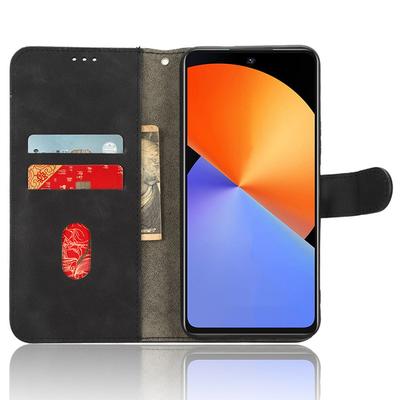 Voor Infinix Note 30 4G Skin-Touch PU Lederen Telefoonhoes Portemonnee Standaard Beschermende Telefoonhoes