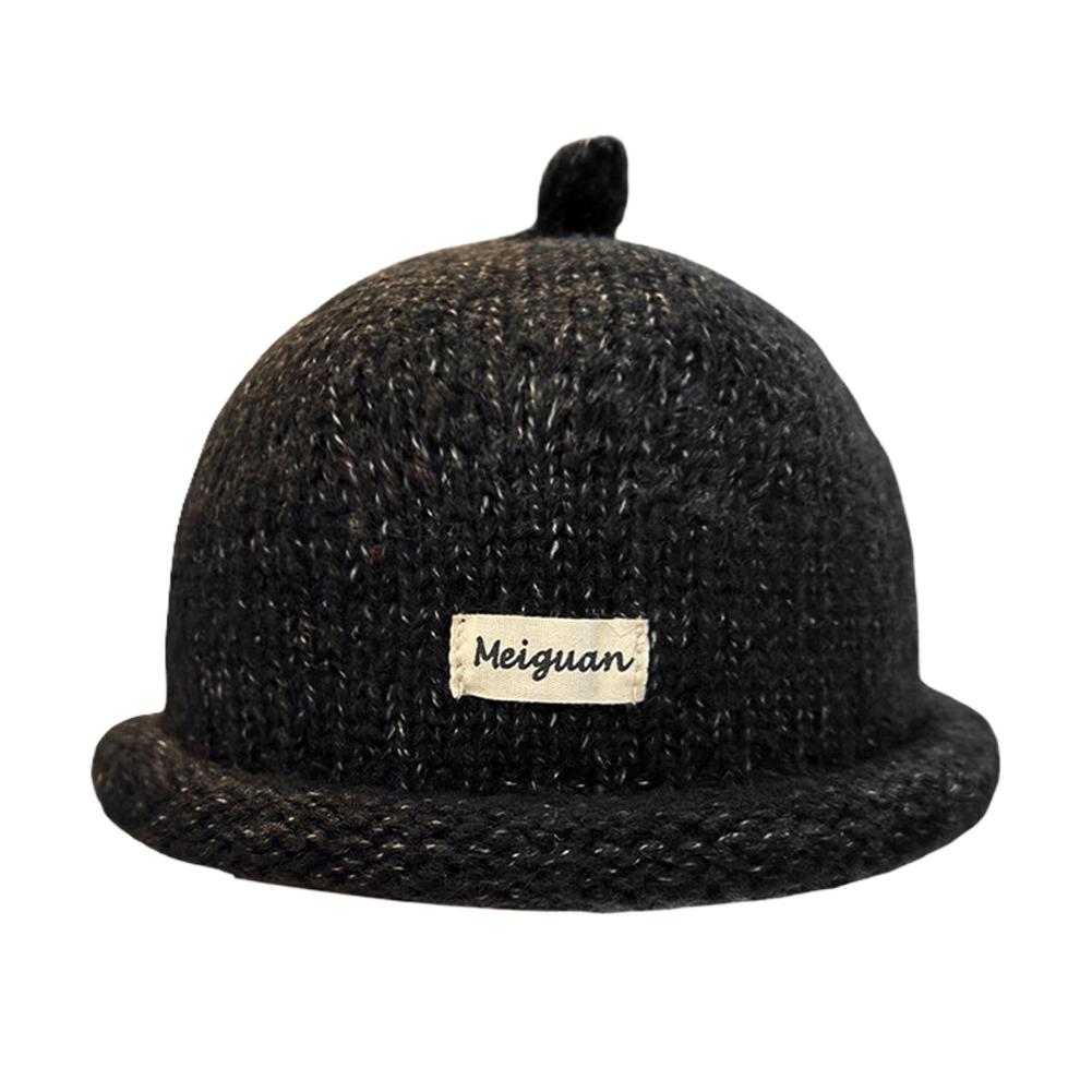 Autumn Winter Knitted  Cuffless Cap For Men Women Warm Cozy Soft Beanie Hat Country Fresh Sweet Style Fashion Headwear