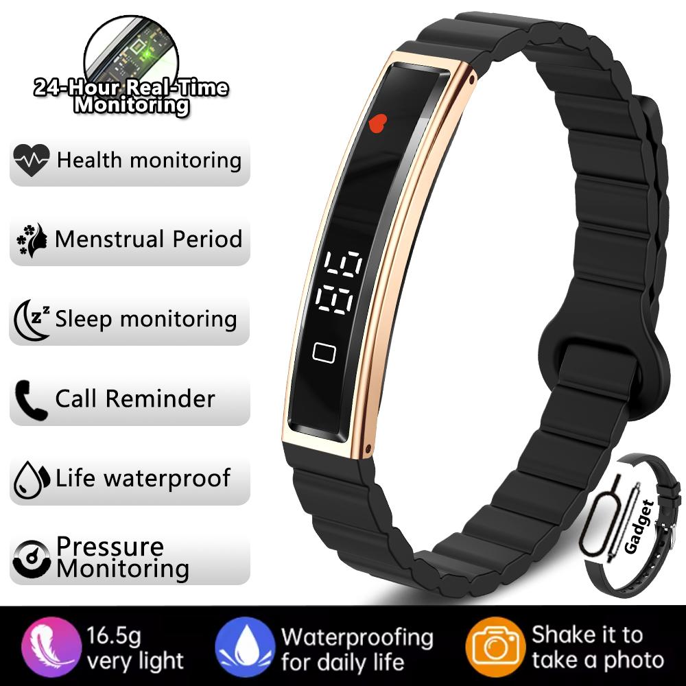 Fashion Women Smart Bracelet Sport Mode Fitness Tracker Heart Rate Health Monitoring IP68 Waterproof Smart Watch Men  NEW