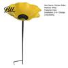 Bee Watering Station Garden Metal Flower Stake Decorative Bird Bath Ground Insert Butterfly Drinking Bowl for Backyard Pollinators Wild Birds