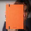 Wildlife Lined Medium Orange A5 Hardcover Cream 100gsm Paper Includes Bookband Bookmark Notebook, Tiger, - - Ink-Resistant - Pocket, &