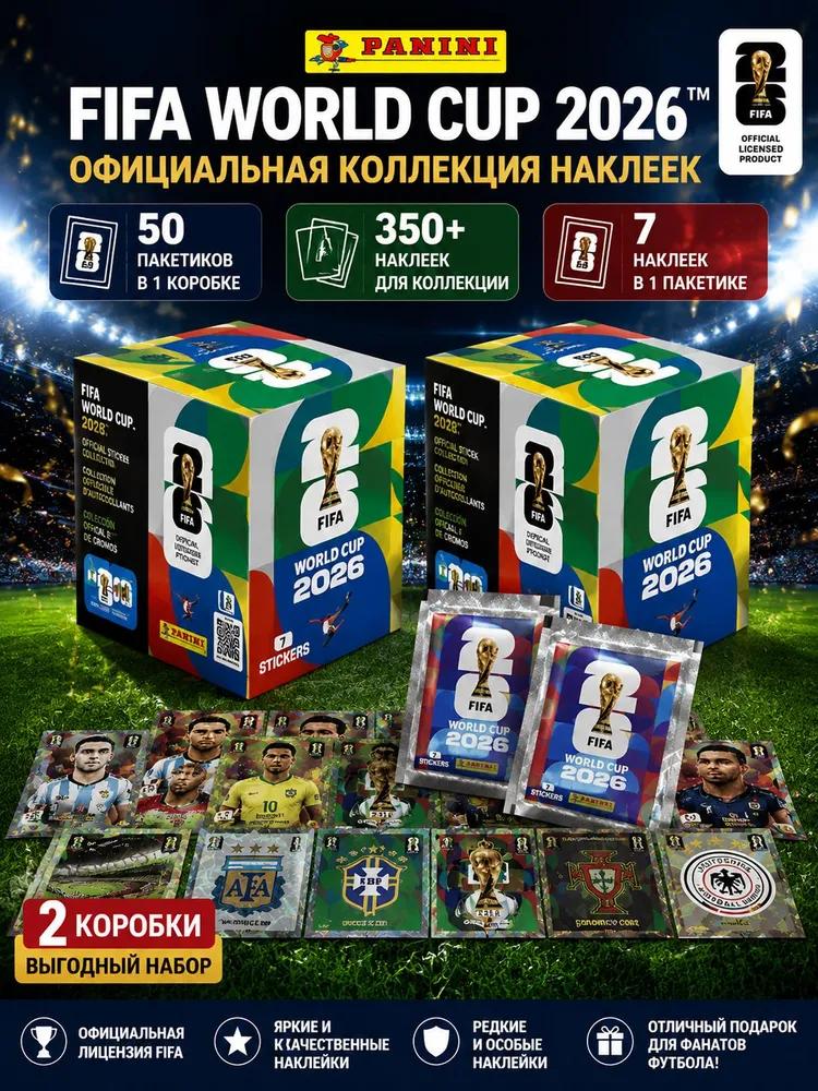 Panini FIFA World Cup 2026 Official Album + 28 Stickers 2026 World Cup Collector's Album for Football Fans