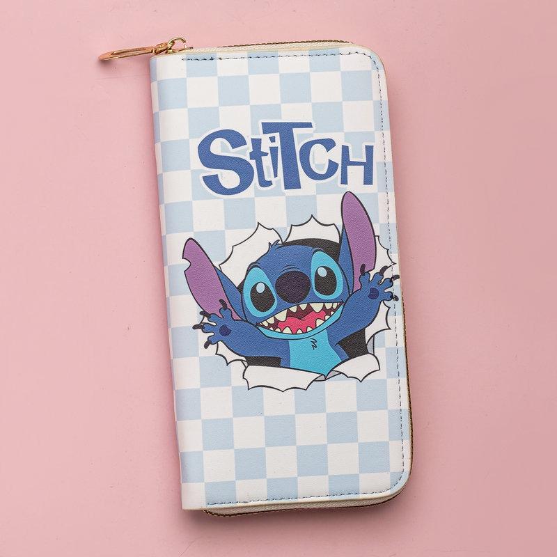 New Pu Wallet, Long Cartoon Image, Cute Change Bag, Simple and Practical Card Bag with Zipper.