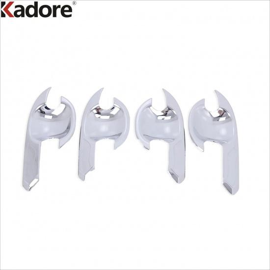 For Toyota Rush 2018- 2024 Carbon Fiber Car Door Handle Cover Trim Side Door Handles Bowl Frame Accessories