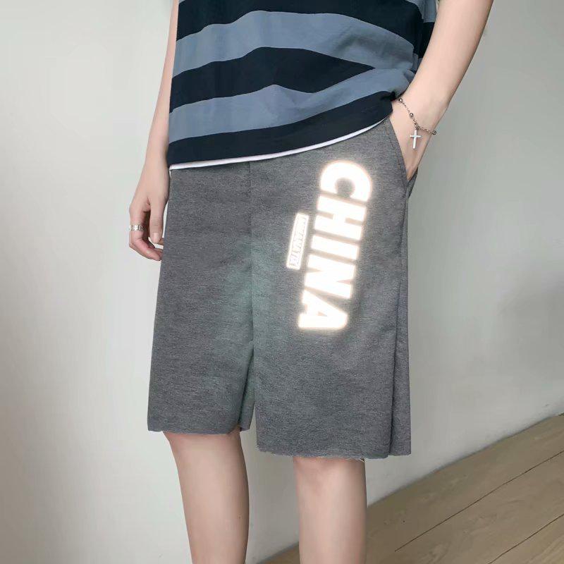 

Мужские светоотражающие повседневные пляжные шорты - Тренд в стиле Гонконга и Кореи XXL темно-серого