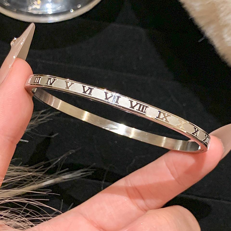 5/1 stuks Sprankelende Zirkonia Ingelegde Roestvrij Staal Armband Set voor Vrouwen Stapelbare Armbanden Mode Niet Verkleurende Sieraden Cadeau