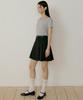 Lingseoul Pleated Short Skirt-Black