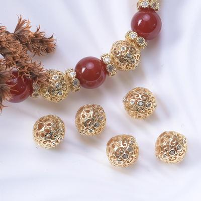 14K Gold Filled Zirconia Spacer Beads for DIY Jewelry Making