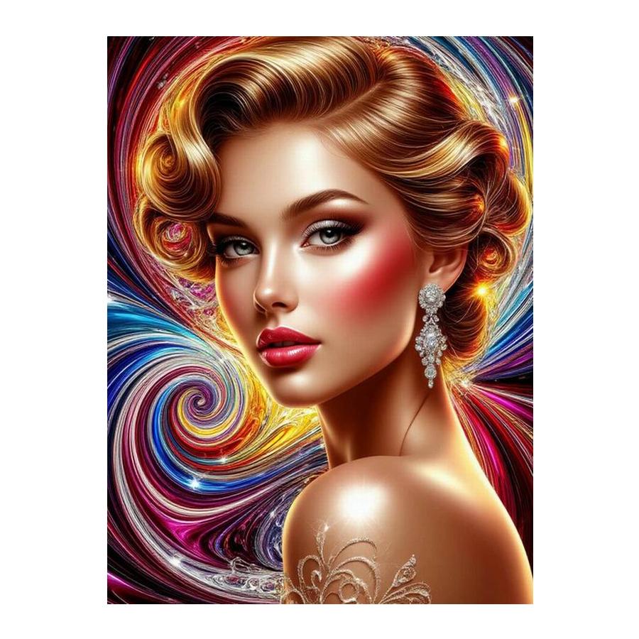 Diamond Painting New Collection Beautiful Woman Diy Full Square Round Drill Rhinestone Embroidery Pretty Girl Mosaic Cross Stitch Kits