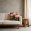Boho Protea Flower Pillow Cover Vintage Botanical Floral Print Soft Throw Pillow Case For Rustic Home Sofa Decor Gift