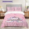 Unicorn Rainbow Dreams Cute Illustration Threepiece Set 1 Duvet Cover 2 Pillowcase Without Core Christmas Birthday Gift