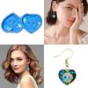 Silicone Mold for Earring Pendant Holographic Skull Heart Earring Resin Mold Skull Head Shape Earring Charm Epoxy Molds