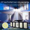 Outdoor Solarleuchte 300 LED Gartenlicht LED Bewegungssensor Hofwandleuchte Wasserdicht Starker Solar verstellbarer Scheinwerfer
