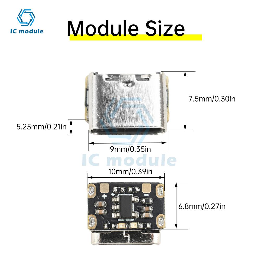 Mini Li-Ion Battery Charging Pad 3.7V 4.2V 18650 Keyboard Charging Power Plate Protection Type C Input Module