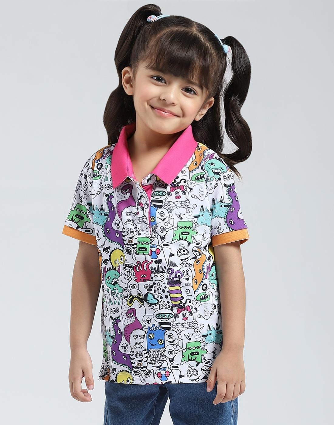 

Женская футболка-поло с принтом Monte Carlo, с коротким рукавом 11-12 Years розовый