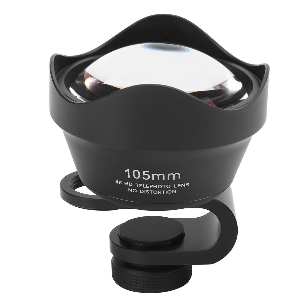 105mm Phone Telephoto Portrait Lens External Aspherical Portrait Lens for Phones IOS Pad