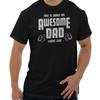 What An Awesome Dad Looks Like Thumbs Up Mens Casual Crewneck T Shirts Tees