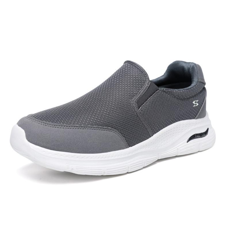 Men's shoes casual fashion summer new mesh breathable shoes walking soft sole lightweight running shoes one pedal