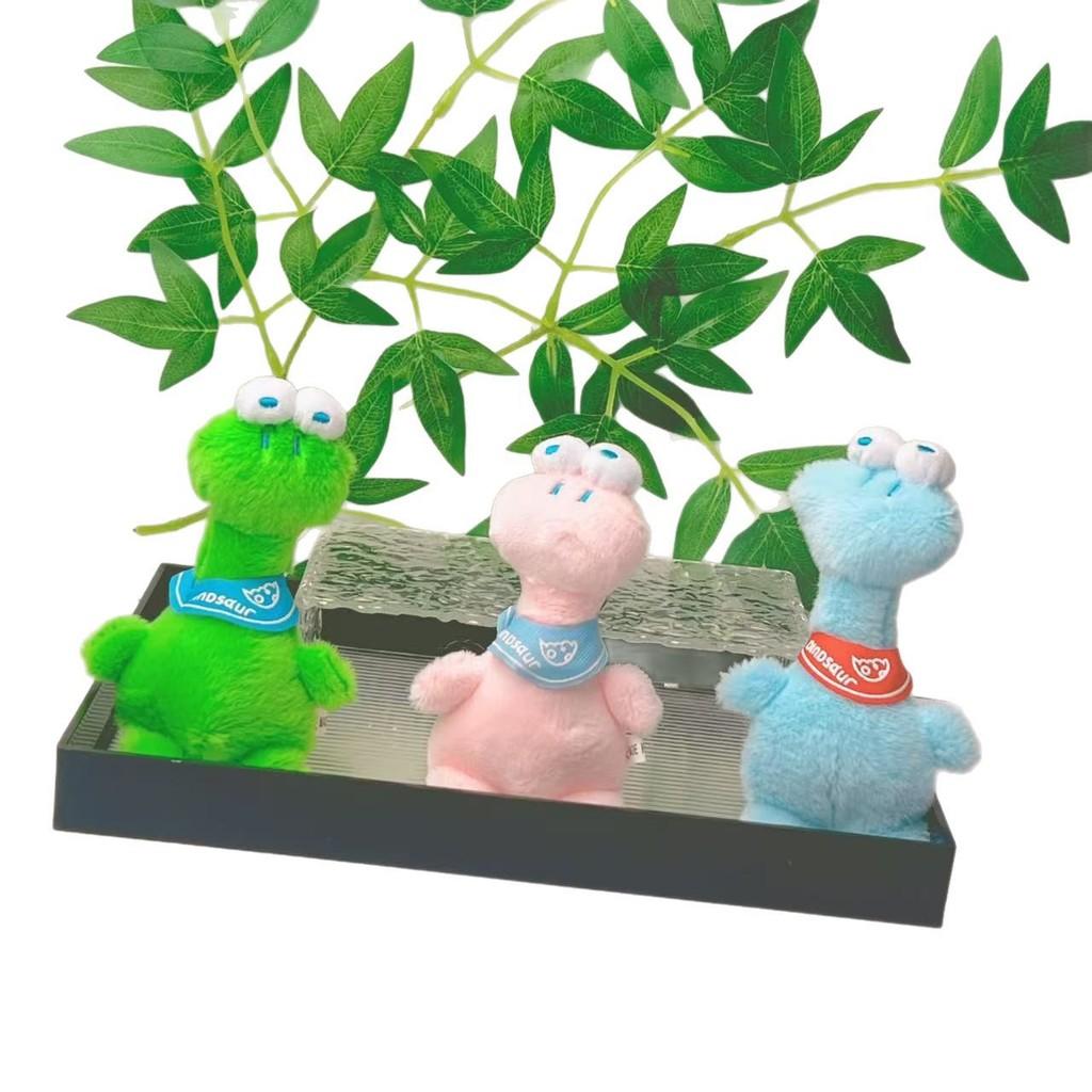 Cartoon Super Cute Dinosaur Plush Keychain Soft Decorations Gifts Ornaments