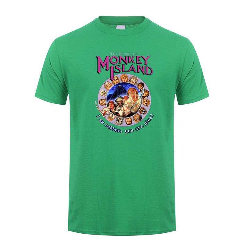 Secret of Monkey Island T Shirt Summer Unisex Cotton Short Sleeve Tshirts Funny Tshirt Unisex Tops Tee DZ