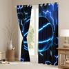 Honeycomb Hexagonal Fluorescent Print Curtains Football Baseball Basketball Curtains for Sports Boys Bedroom Blinds Window 2PCS