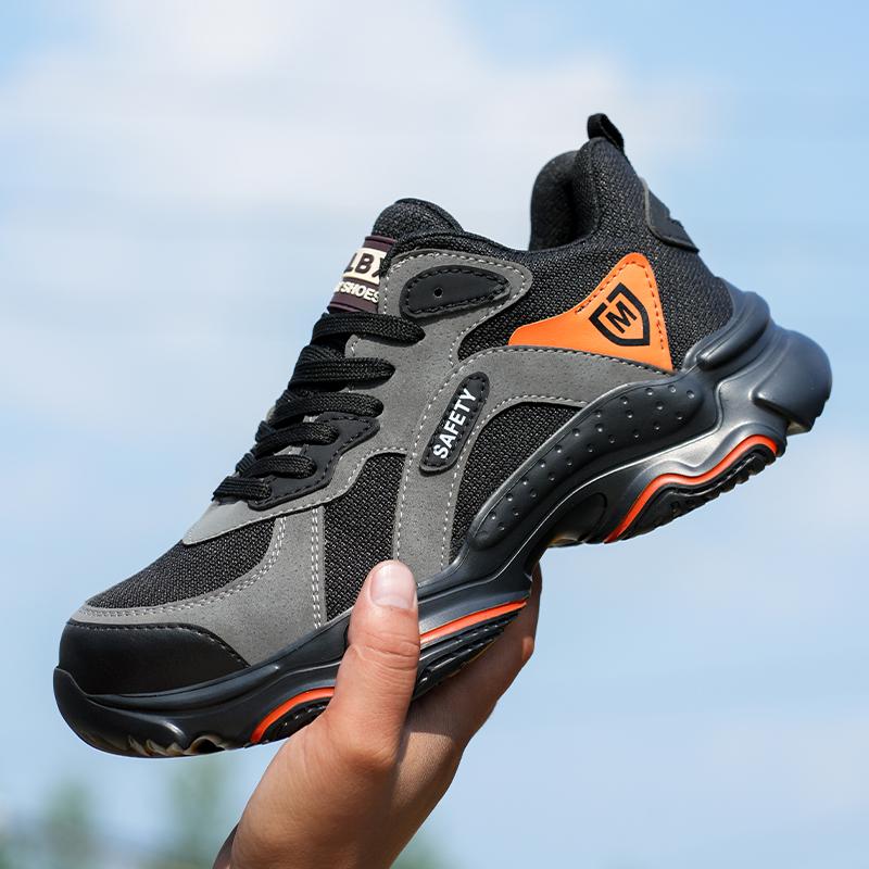 Man Safety Shoes Puncture-proof Work Sneakers Lightweight Work Shoes Men Steel Toe Shoes Safety Boots Indestructible Shoes