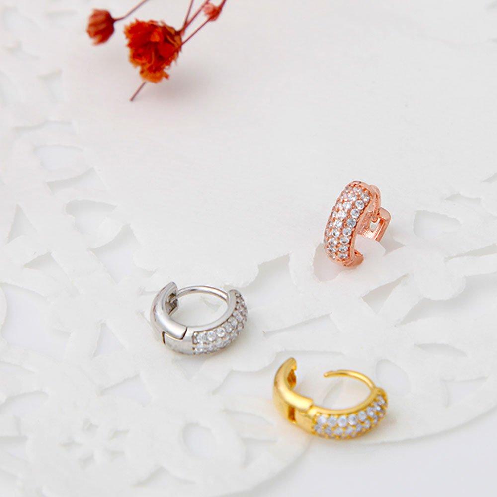 [1+1] Surgical Pin Cubic Piercing Lover Ring 3 types, choose 1, one side for sale
