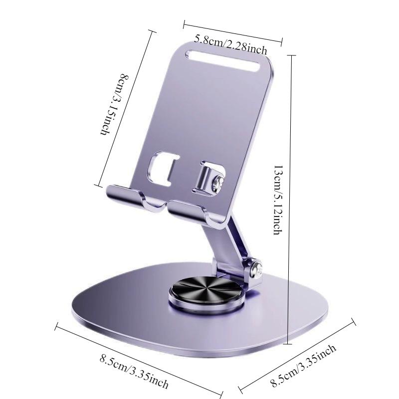 Rotating Mobile Phone Holder Folding Cell Phone Holder Metal Mobilephone Stand Desktop Bracket For iPad Samsung iPhone Huawei Xiaomi