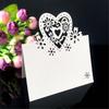 50Pcs Heart Shape Table Number Cards Wedding Table Number Card For Table Setting Wine Glass Christmas Wedding Decoration