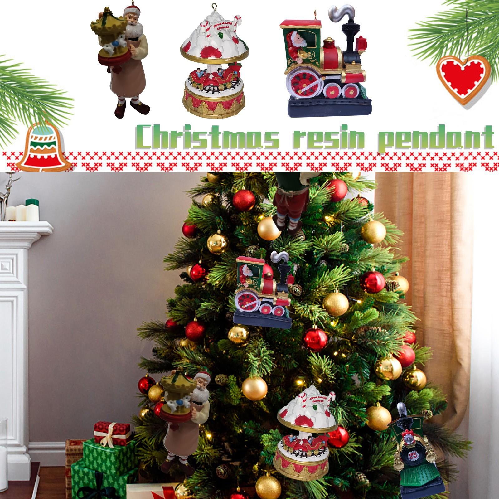 

Рождественский кулон из смолы, Санта-Клаус, елочные украшения