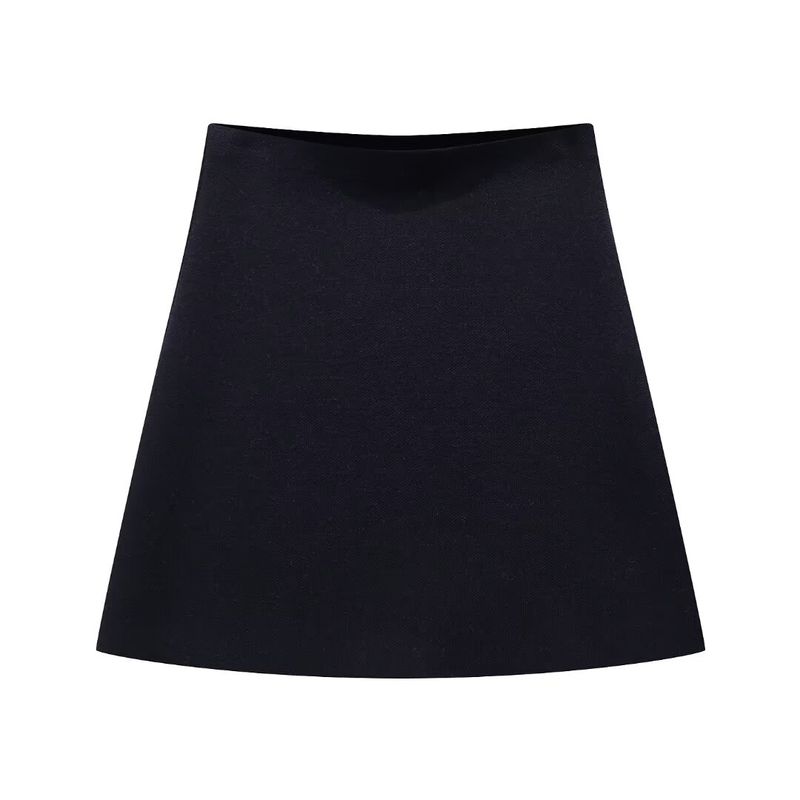 Spring New Commute Style V Neck Loose Sleeves Knitting Outwear 5536160 Texture Mini Skirt 5536161