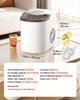 Countertop Ice Maker, 7 Cubes Ready In 6 Mins, 11.8 Kg Per Day, Self-Cleaning Portable Machine with Ice Scoop, Ice-Making Machine with 2 Sizes Bullet