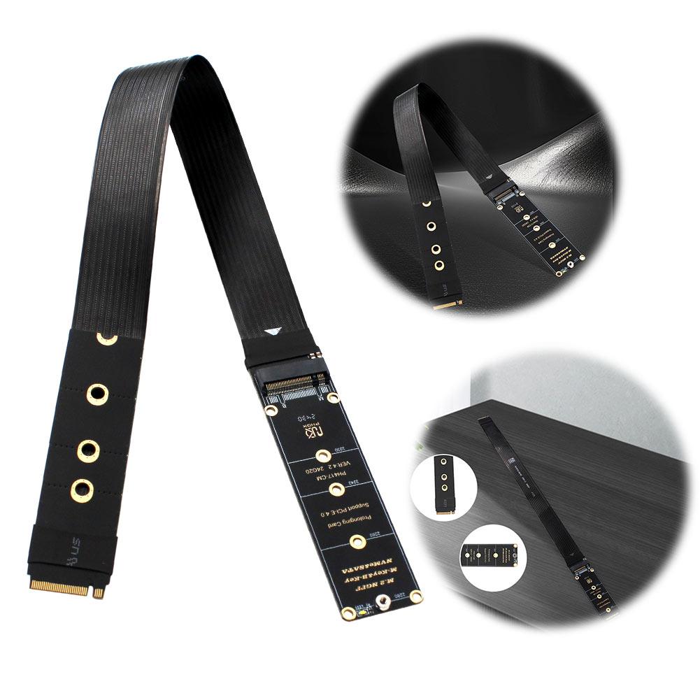 M.2 NVME NGFF M-Key SSD Extension Cable Support PCle4.0 M.2 NVME Extender Solid Drive Riser Card for M.2 2230 2242 2260 2280 SSD