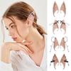 Halloween Gothic Punk Style Silicone Elf Ears Detachable Chain Fringe Ornament Stage Costume Role Play
