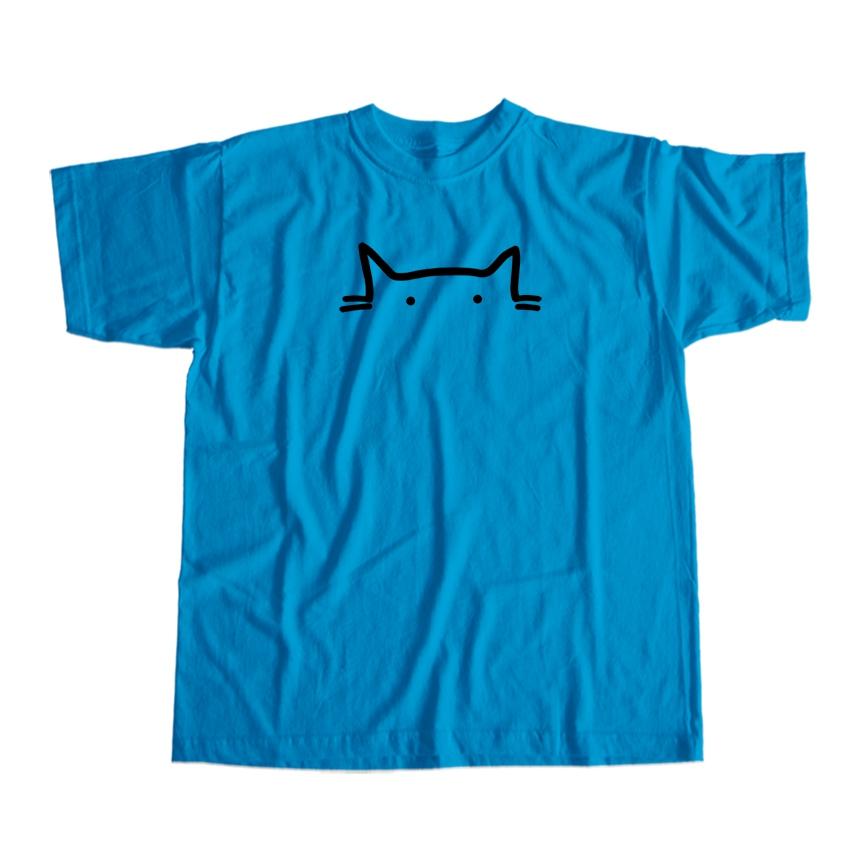 COOLMIND High Quality 100% Cotton Cat Print Men T Shirt Casual Summer Men Tshirt Loost Cool T-shirt Male Tee Shirts Mo0167