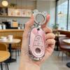 [ Diamanti laterali di alta gamma ] Portachiavi rosa per Mercedes Benz Regali di Natale per Mercedes Benz Classe W223 W206 S350L S400L S