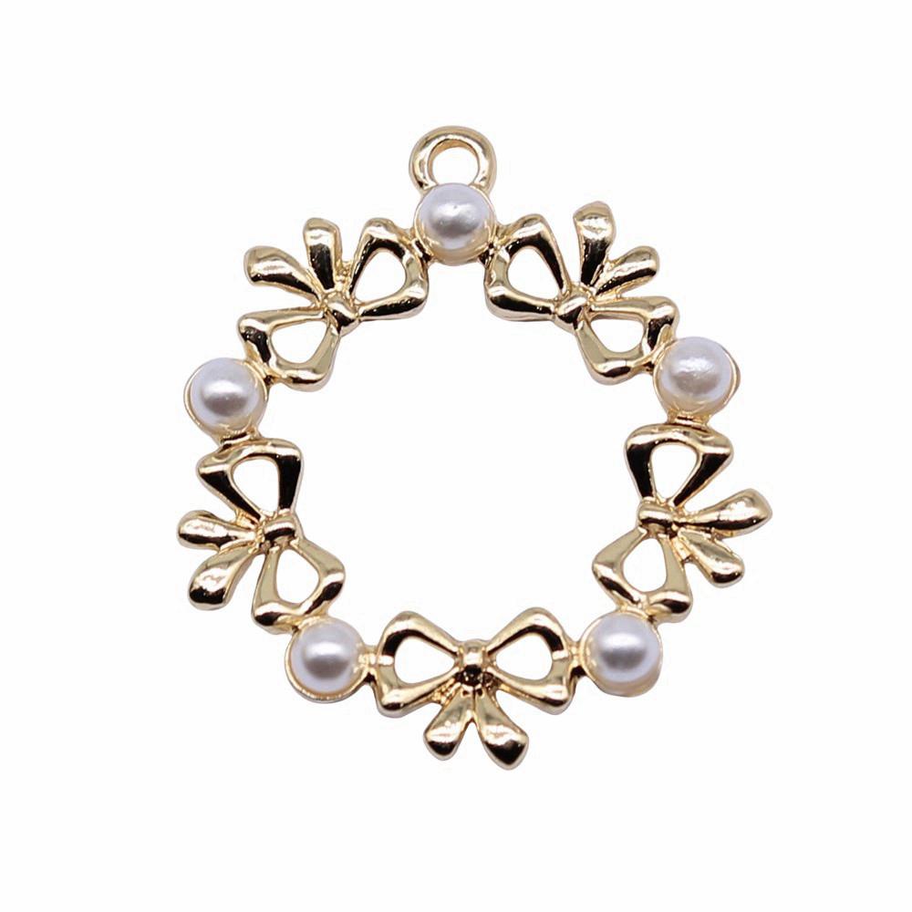 Enamel Charms Multi Color Pearl Pendants For Popular Jewelry Making