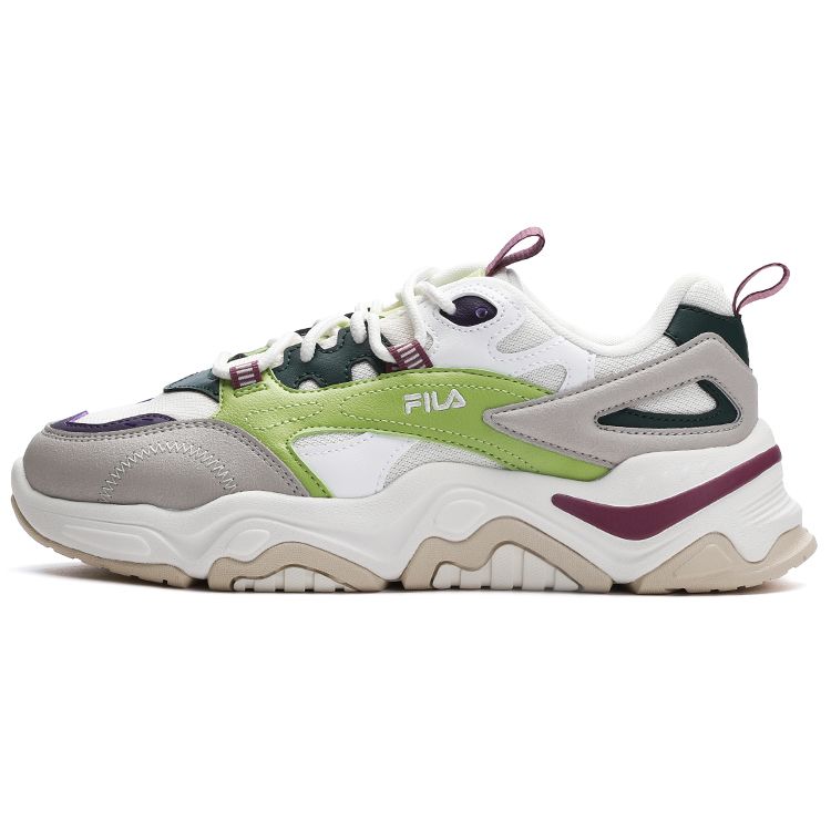 Fila Collina Hill Shoes Sports Comfortable Retro Low-Top Lifestyle Casual Shoes Women Sneaker Bright-Yellow Green F12W312117FMB