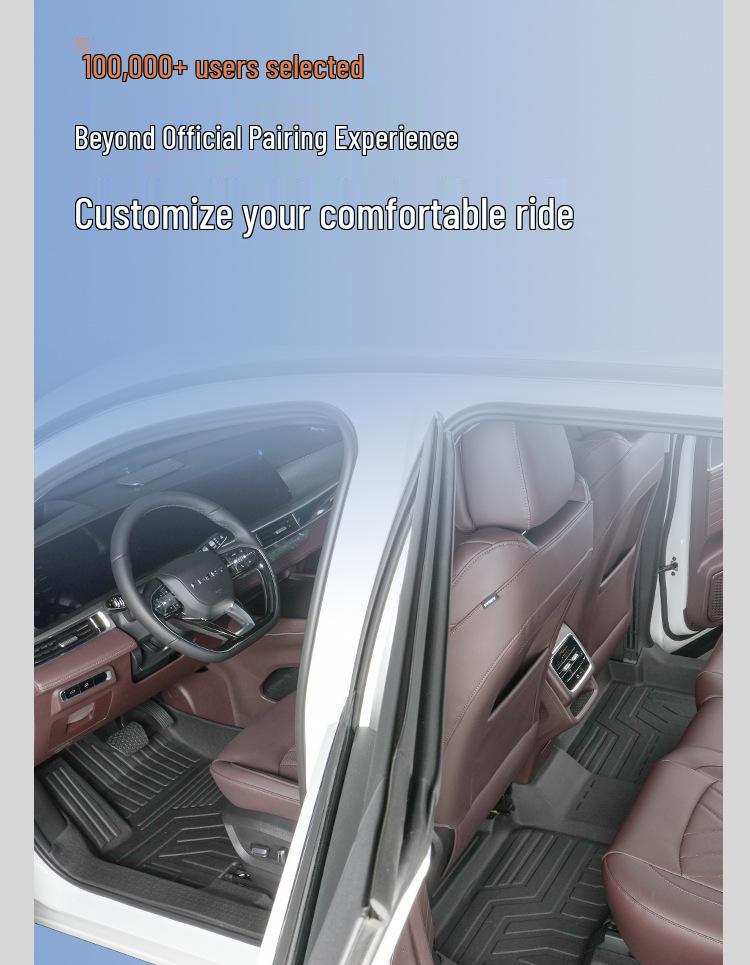 TPE Full-Coverage Floor Mats for Chery Tiggo 8, 6 & 7-Seater (2018-2025 Pro Plus Models)